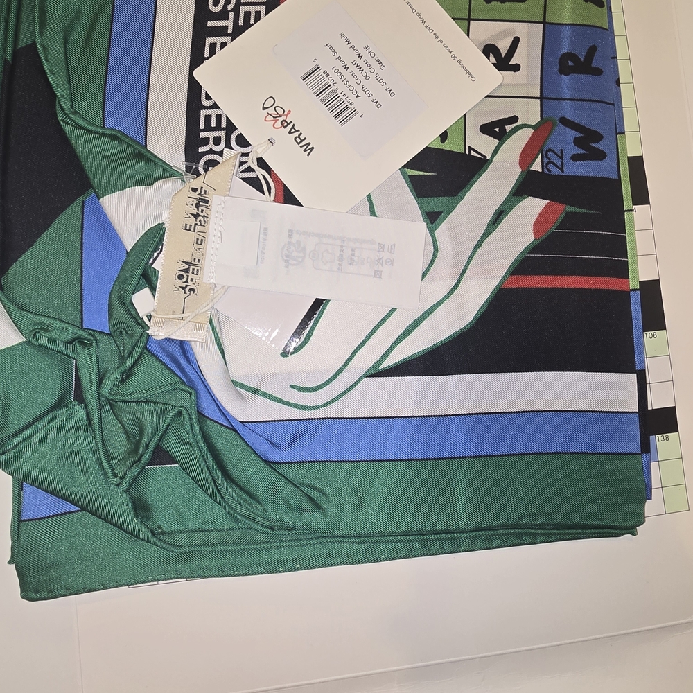 Diane Von Furstenberg Wrap with Black and White Design